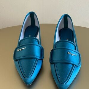 Salvatore Ferragamo Turquoise Women's Loafers